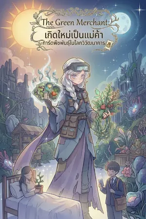 ปกนิยาย The Green Merchant เกิดใหม่เป็นแม่ค้าการ์ดพืชพันธุ์ในโลกวิวัฒนาการ