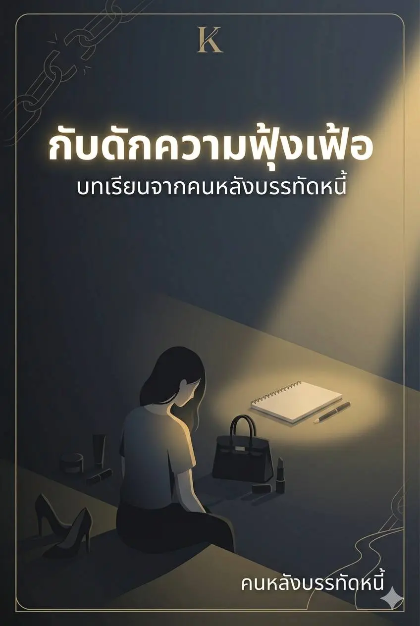 ปกนิยาย กับดักความฟุ้งเฟ้อ: บทเรียนจากคนหลังบรรทัดหนี้