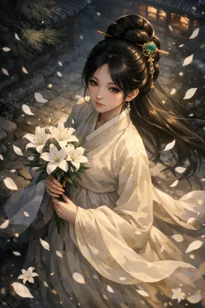 ปกนิยาย ดอกไม้แห่งชะตากรรม