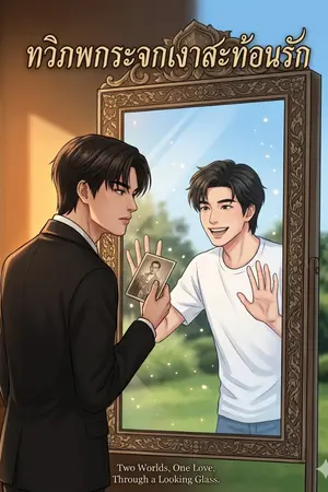 ปกนิยาย ซีรี่ย์ทวิภพ เรื่องแรกกระจกเงาสะท้อนรัก