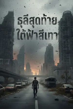 ปกนิยาย ธุลีสุดท้ายใต้ฟ้าสีเทา