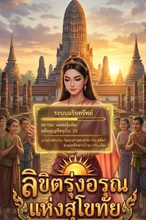 ปกนิยาย ลิขิตรุ่งอรุณ: ระบบยอดบุญแห่งกรุงสุโขทัย