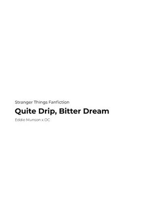 ปกนิยาย Quite Drip, Bitter Dream