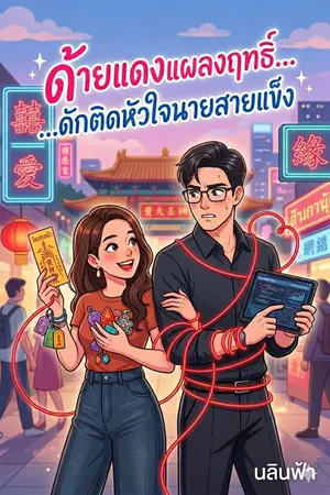 ปกนิยาย ด้ายแดงแผลงฤทธิ์...ดักติดหัวใจนายสายแข็ง