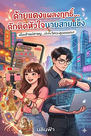 ปกนิยาย ด้ายแดงแผลงฤทธิ์...ดักติดหัวใจนายสายแข็ง
