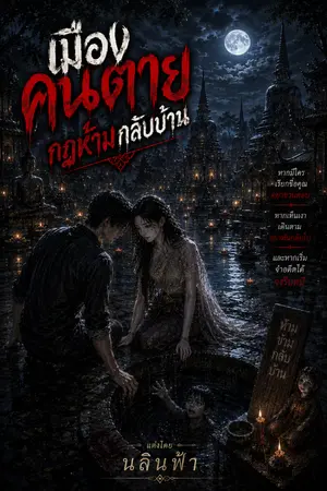 ปกนิยาย เมืองคนตาย กฎห้ามกลับบ้าน