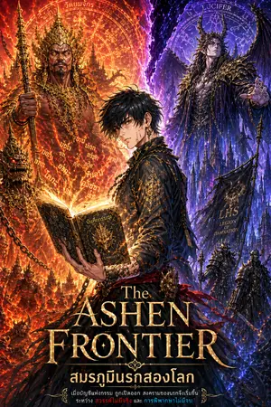 ปกนิยาย The Ashen Frontier : สมรภูมินรกสองโลก
