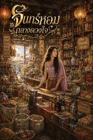 ปกนิยาย จันทร์หอมกลางดวงใจ