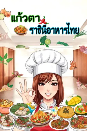 ปกนิยาย แก้วตา ราชินีอาหารไทย