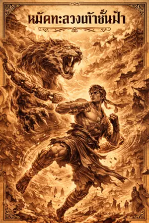 ปกนิยาย หมัดคาดเชือกสะท้านสวรรค์: ตำนานบรรพชนจากัวร์ดำทมิฬ