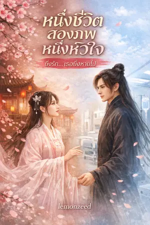 ปกนิยาย หนึ่งชีวิต สองภพ หนึ่งหัวใจ