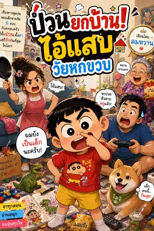 ปกนิยาย ป่วนยกบ้าน ไอ้แสบวัยหกขวบ