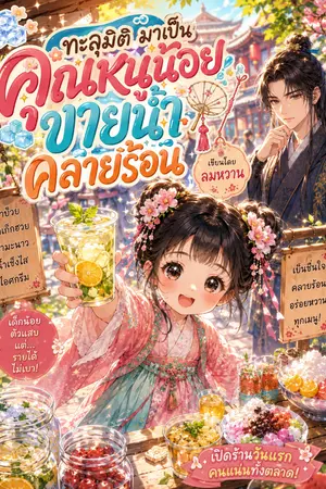 ปกนิยาย ทะลุมิติ มาเป็น คุณหนูน้อย ขายน้ำ คลายร้อน
