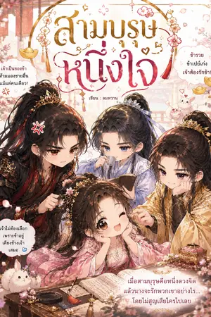 ปกนิยาย สามบุรุษ หนึ่งใจ