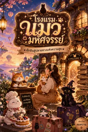 ปกนิยาย โรงแรมแมวมหัศจรรย์ เช็คอินสู่ปลายทางแห่งความสุข