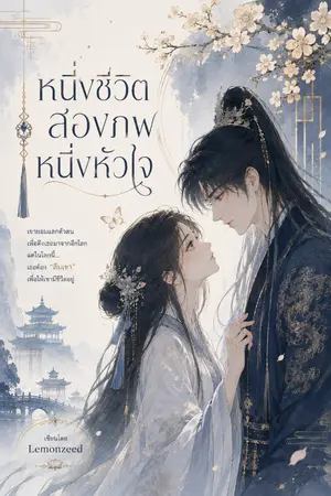 ปกนิยาย หนึ่งชีวิต สองภพ หนึ่งหัวใจ