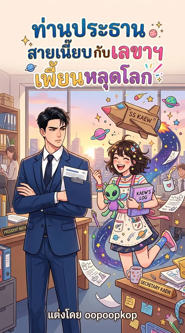 ปกนิยาย เรื่อง ท่านประธานสายเนี้ยบกับเลขาฯ เพี้ยนหลุดโลก