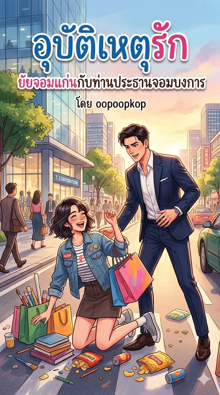 ปกนิยาย อุบัติเหตุรัก ยัยจอมแก่นกับท่านประธานจอมบงการ