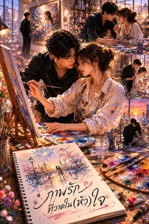 ปกนิยาย ภาพรักที่วาดใน(หัว)ใจ
