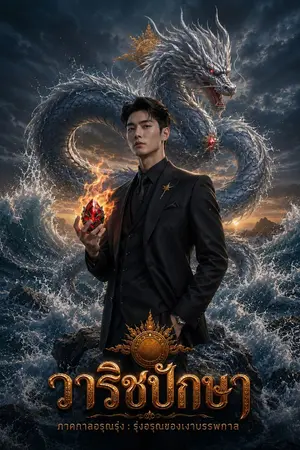 ปกนิยาย วาริชปักษา ภาคกาลอรุณรุ่ง : รุ่งอรุณของเงาบรรพกาล