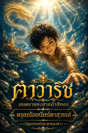 ปกนิยาย ฅำวาริช : มนตราแห่งสายน้ำสีทอง (ภาคดรุณน้อยนัยน์ตาสุวรรณ)