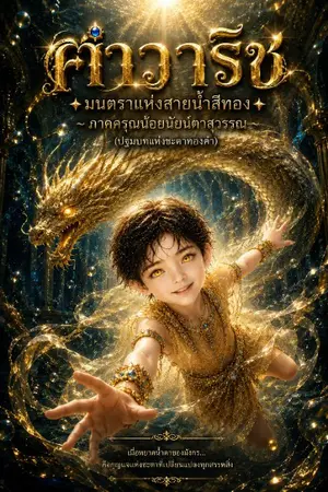 ปกนิยาย ฅำวาริช : มนตราแห่งสายน้ำสีทอง (ภาคดรุณน้อยนัยน์ตาสุวรรณ)