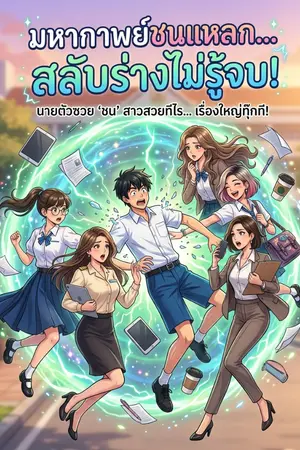 ปกนิยาย สลับร่าง พลั้งชน