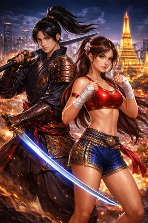 ปกนิยาย ซามูไรตกอับกับยัยหมักหนัก