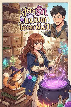 ปกนิยาย สูตรรักฉบับแม่มดโอสถพันปี