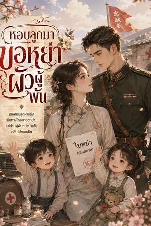 ปกนิยาย หอบลูกมา ขอหย่าผัวผู้พัน