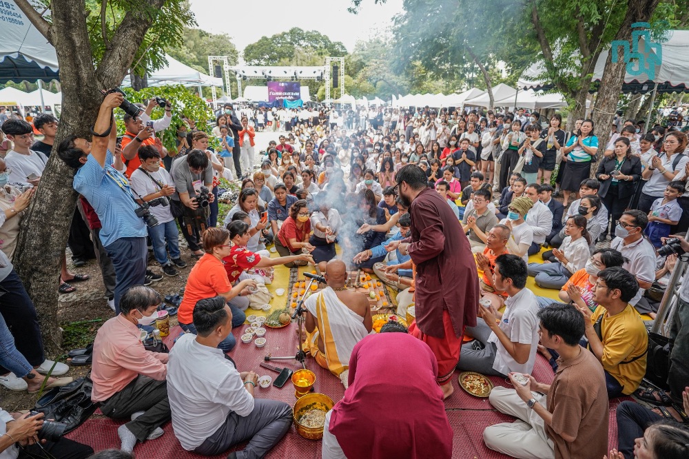 บรรยากาศการทำพิธีฯ ในงานคเณศจตุรถี