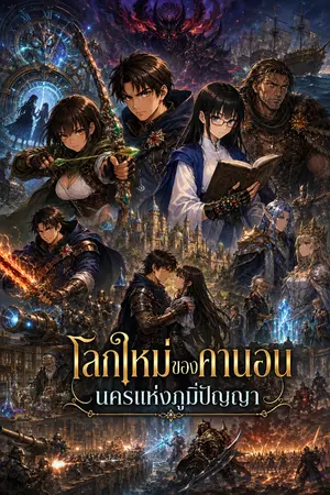 ปกนิยาย โลกใหม่ของคานอน : นครแห่งภูมิปัญญา