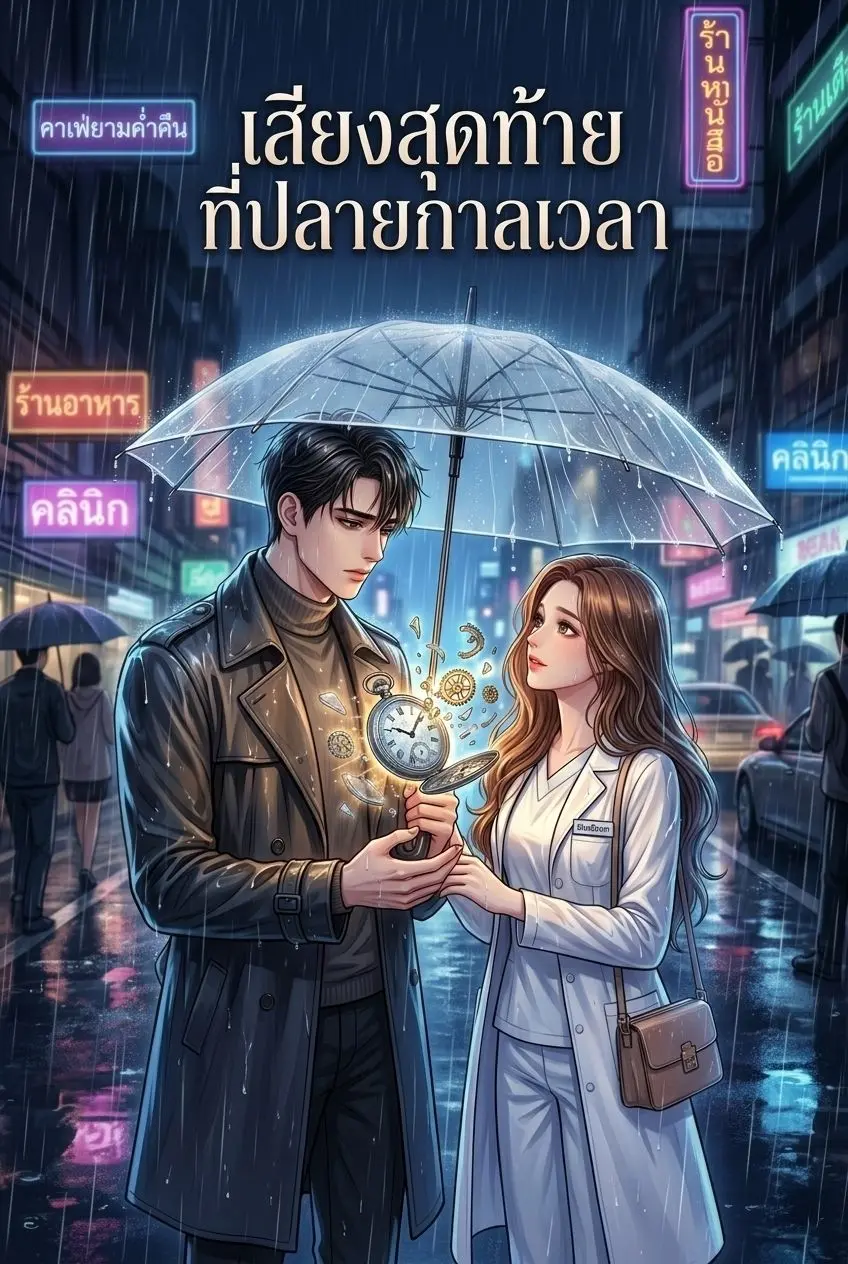 ปกนิยาย เสียงสุดท้ายที่ปลายกาลเวลา