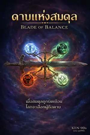 ปกนิยาย ดาบแห่งสมดุล