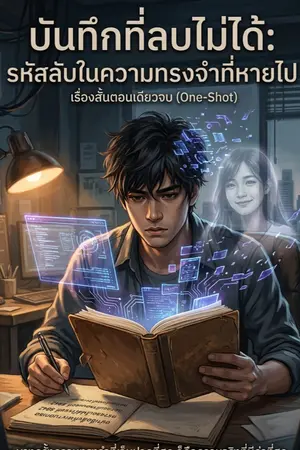 ปกนิยาย บันทึกที่ลบไม่ได้ รหัสลับในความทรงจำที่หายไป