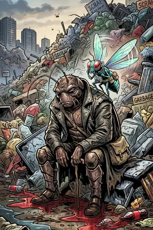 ปกนิยาย วันสาบ บันทึกจากกองขยะ (The Bottom Feeders)