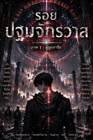 ปกนิยาย “รอยปฐมจักรวาล”