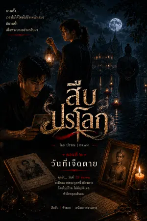 ปกนิยาย สืบปรโลก ตอนที่ 2 วันที่เจ็ดตาย