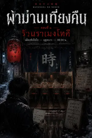 ปกนิยาย ผ้าม่านเที่ยงคืน ตอนที่ 1 "ราเม็งโทคิ"