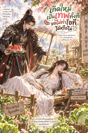 ปกนิยาย เกิดใหม่เป็นเทพทั้งที ขอไม่ทำโอทีได้หรือไม่