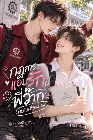 ปกนิยาย กฎการแอบรักพี่ว๊าก (ฉบับเดือนคณะ)