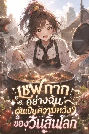 ปกนิยาย เชฟกากอย่างฉันดันเป็นความหวังของวันสิ้นโลก