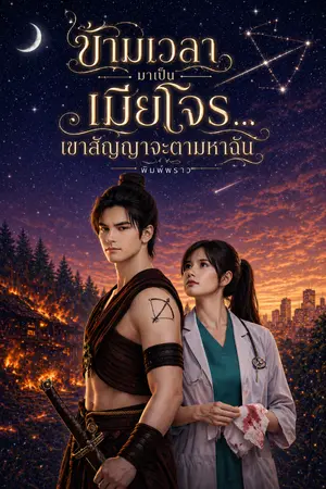 ปกนิยาย ข้ามเวลามาเป็นเมียโจร…เขาสัญญาจะตามหาฉัน