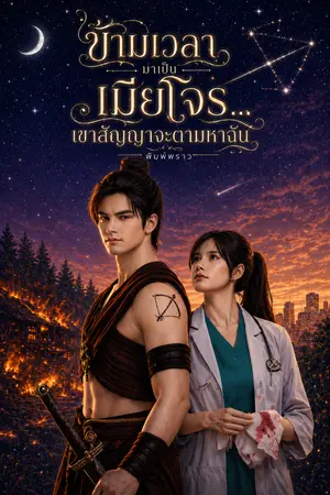 ปกนิยาย ข้ามเวลามาเป็นเมียโจร…เขาสัญญาจะตามหาฉัน