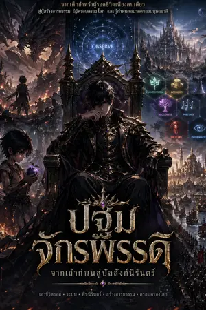 ปกนิยาย "ปฐมจักรพรรดิ: จากเถ้าถ่านสู่บัลลังก์นิรันดร์"