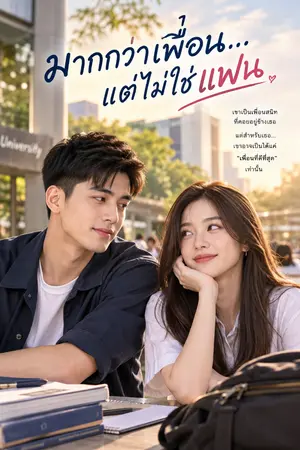 ปกนิยาย มากกว่าเพื่อน...แต่ไม่ใช่แฟน
