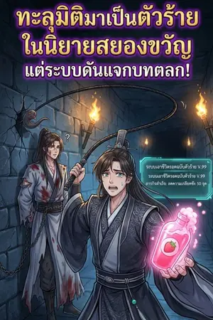 ปกนิยาย ทะลุมิติมาเป็นตัวร้ายในนิยายสยองขวัญ แต่ระบบดันแจกบทตลก!