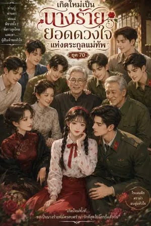 ปกนิยาย เกิดใหม่เป็นนางร้ายยอดดวงใจแห่งตระกูลแม่ทัพยุค 70