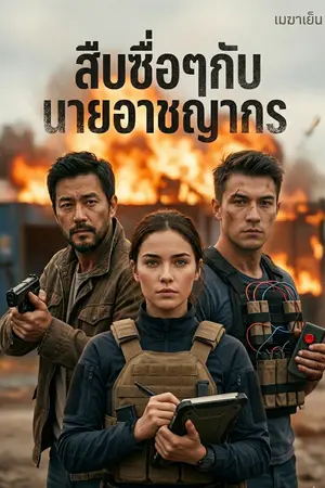 ปกนิยาย สืบซื่อๆกับนายอาชญากร