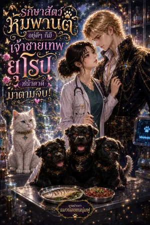 ปกนิยาย รักษาสัตว์หิมพานต์อยู่ดีๆ ก็มีเจ้าชายเทพยุโรปหน้าตาดีมาตามจีบ!